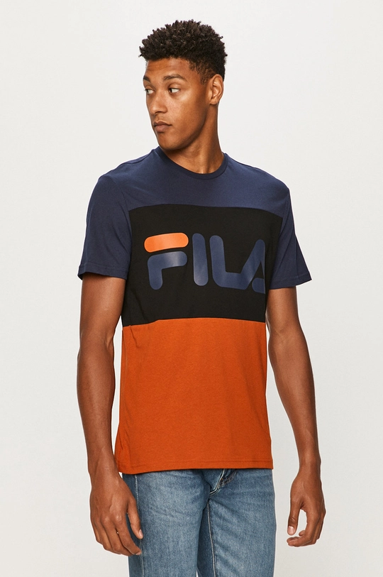 granatowy Fila - T-shirt Męski