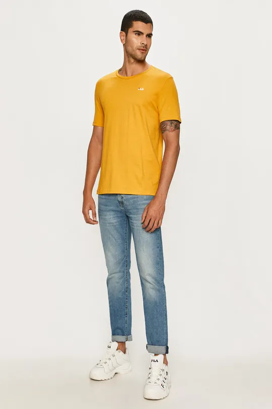 Fila - T-shirt żółty