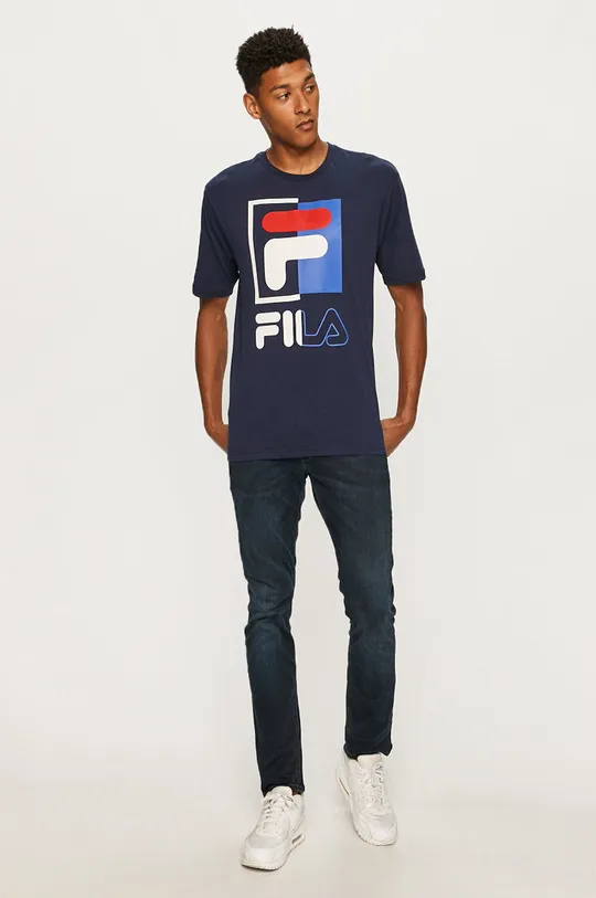 Fila - T-shirt granatowy
