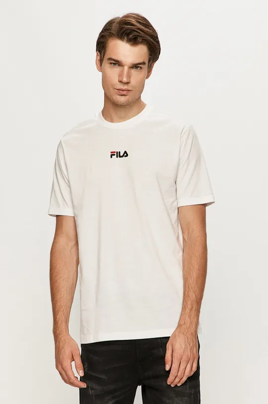 biały Fila - T-shirt Męski