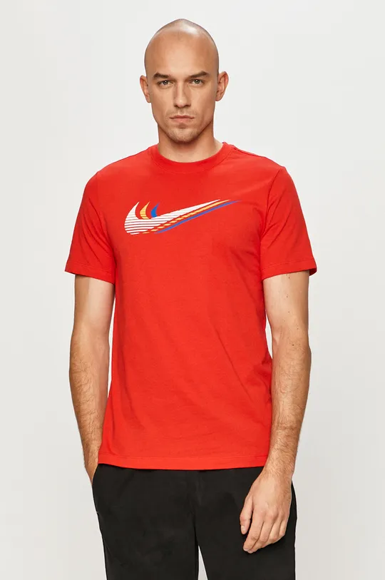 červená Nike Sportswear - Tričko Pánsky
