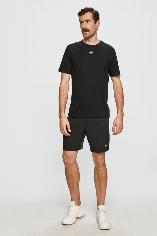 Tommy Sport - T-shirt czarny