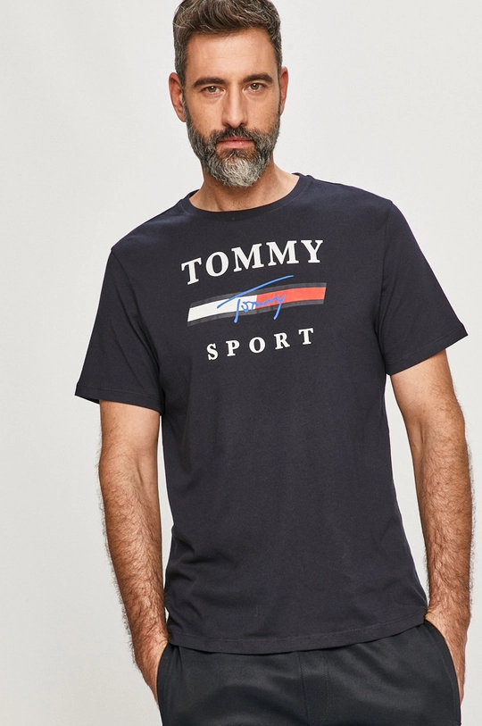 тёмно-синий Tommy Sport - Футболка Мужской