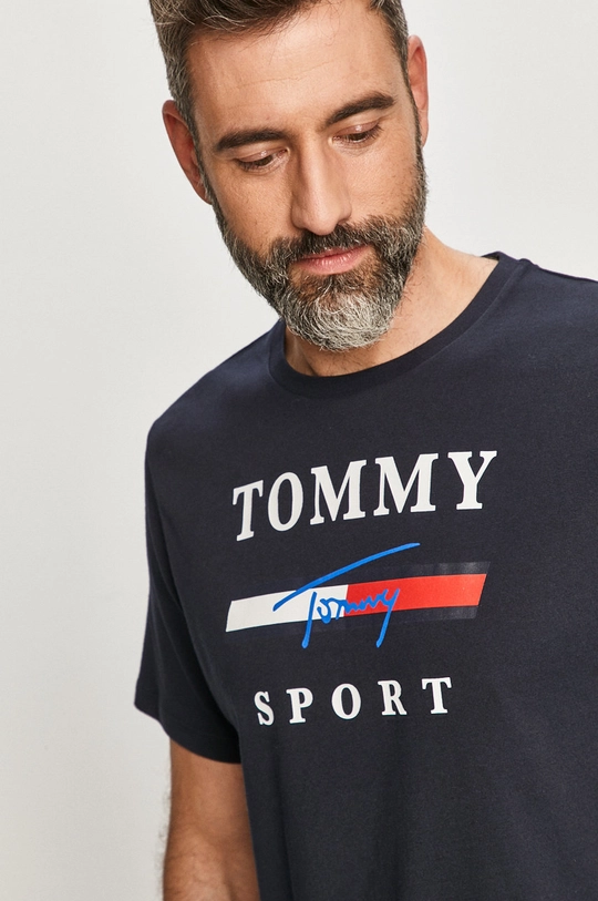 granatowy Tommy Sport - T-shirt