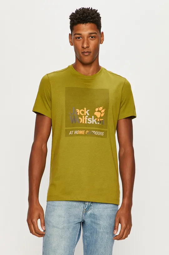 zöld Jack Wolfskin - T-shirt Férfi