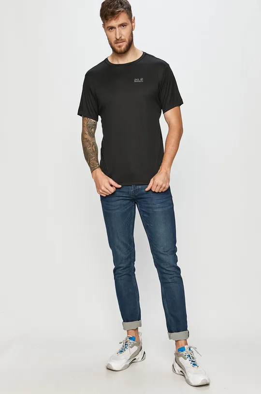 Jack Wolfskin - T-shirt fekete