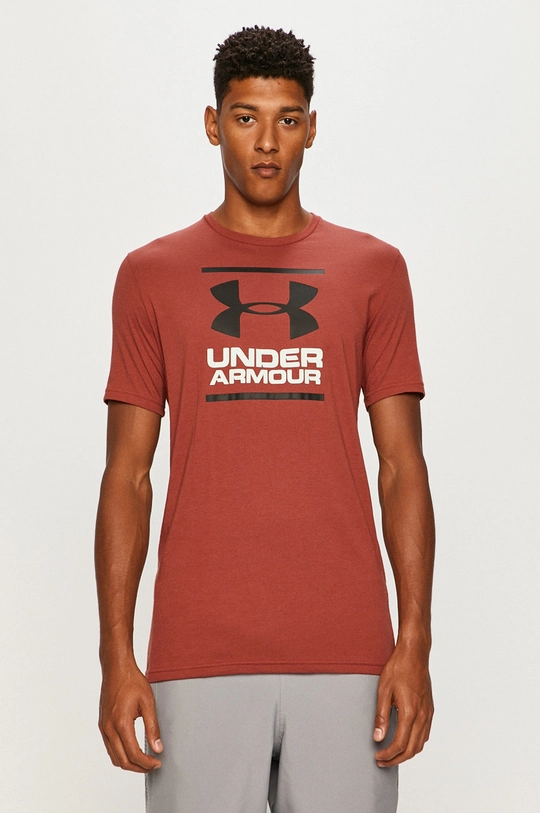 czerwony Under Armour - T-shirt 1326849.688 Męski