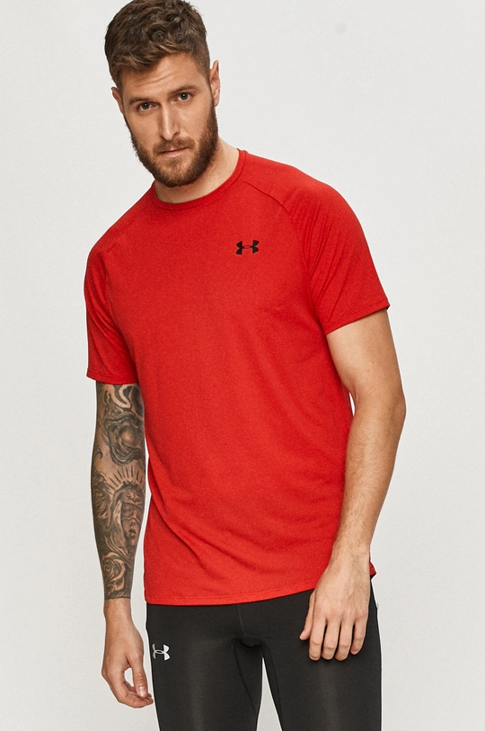 czerwony Under Armour - T-shirt 1345317.600 Męski