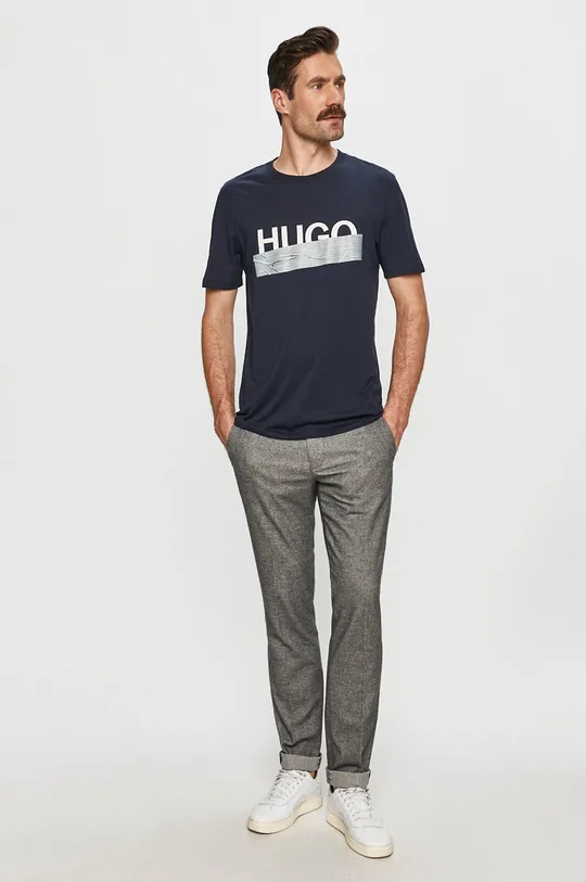 Hugo - T-shirt sötétkék