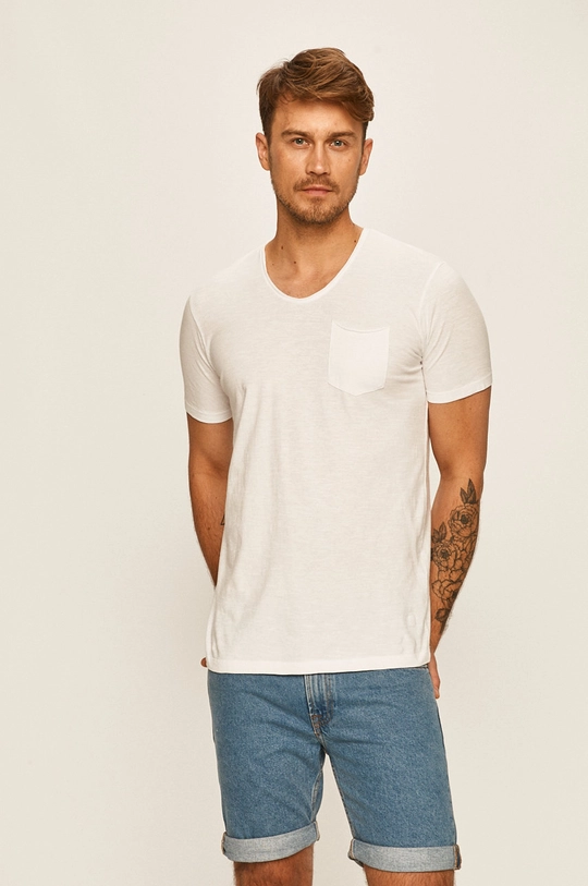 fehér Premium by Jack&Jones - T-shirt Férfi