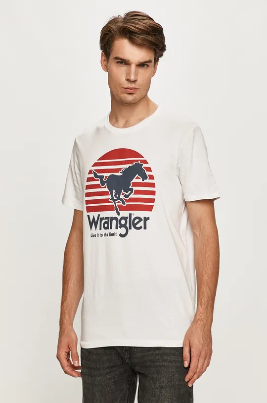 biela Wrangler - Tričko Pánsky