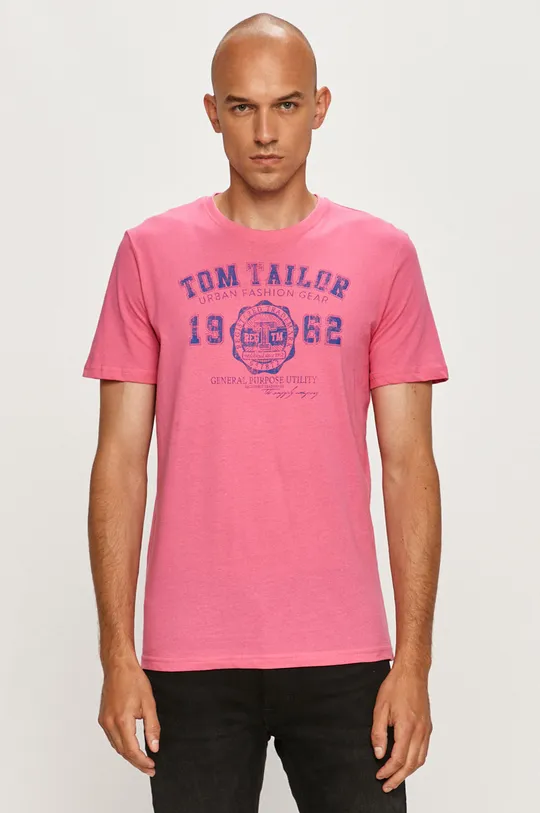 rózsaszín Tom Tailor Denim - T-shirt Férfi