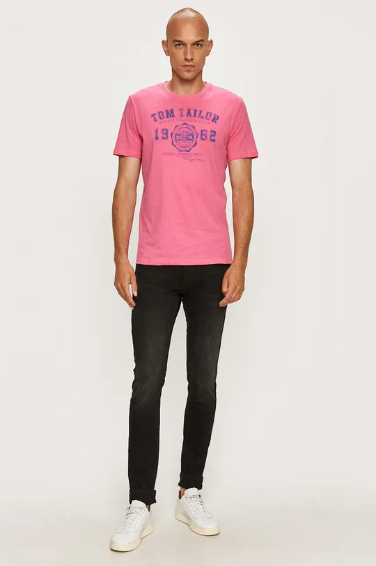 Tom Tailor Denim - T-shirt rózsaszín