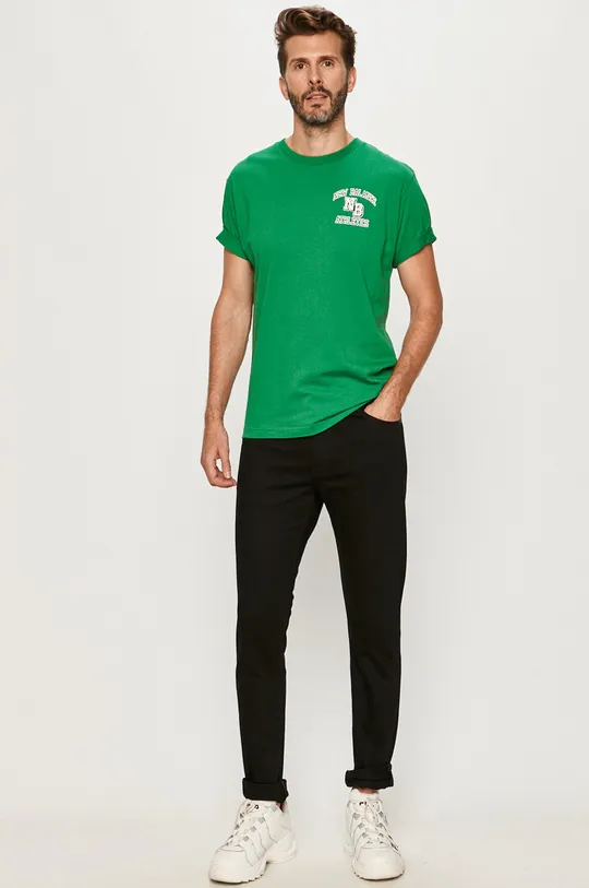 New Balance - T-shirt MT03517VGN zielony