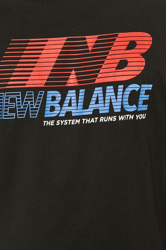 čierna New Balance - Tričko MT03513BK