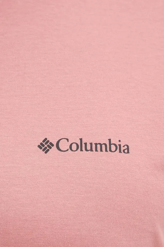 różowy Columbia t-shirt bawełniany North Cascades