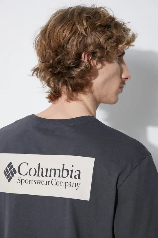 Βαμβακερό μπλουζάκι Columbia North Cascades Ανδρικά
