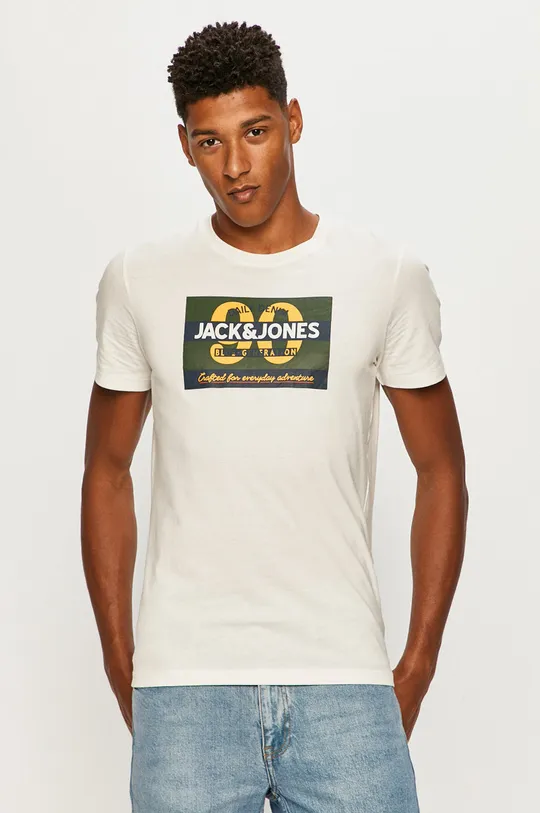 biały Jack & Jones - T-shirt Męski