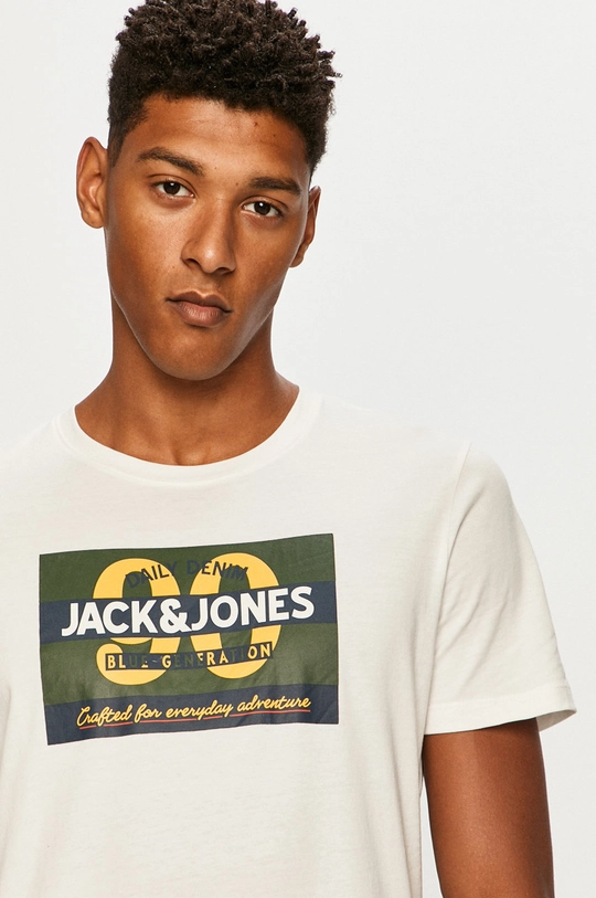 biały Jack & Jones - T-shirt