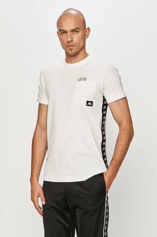 biały Kappa - T-shirt Męski