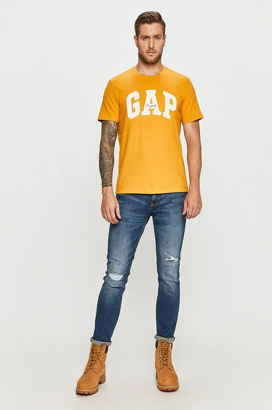 GAP - T-shirt żółty