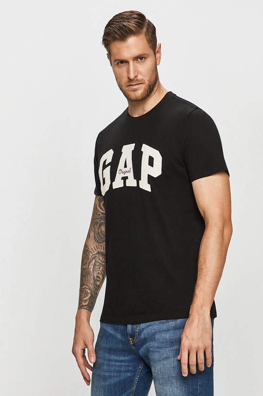 czarny GAP - T-shirt Męski