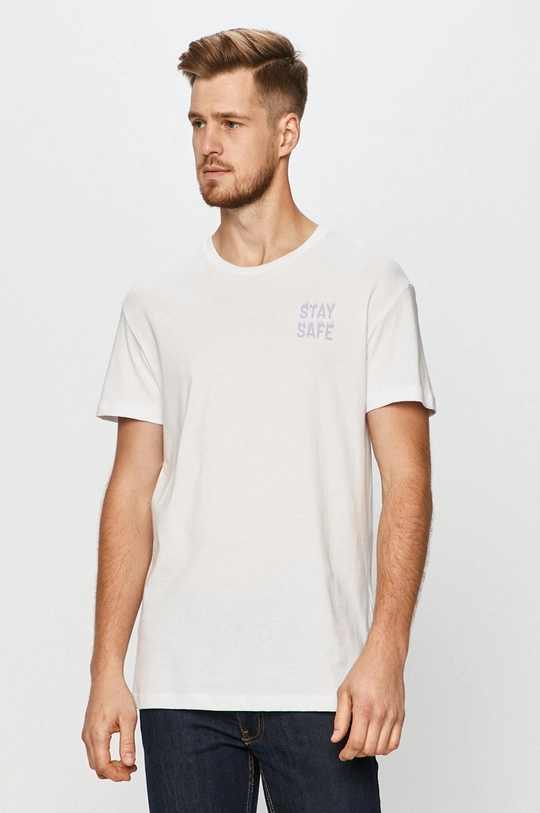 biały Jack & Jones - T-shirt Męski