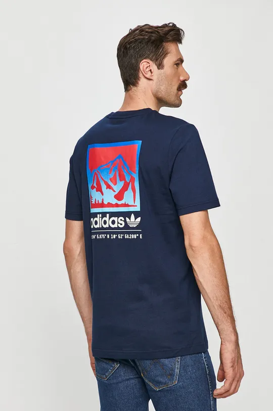 granatowy adidas Originals - T-shirt GP1116 Męski