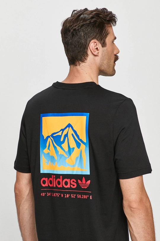 czarny adidas Originals - T-shirt GP1118 Męski