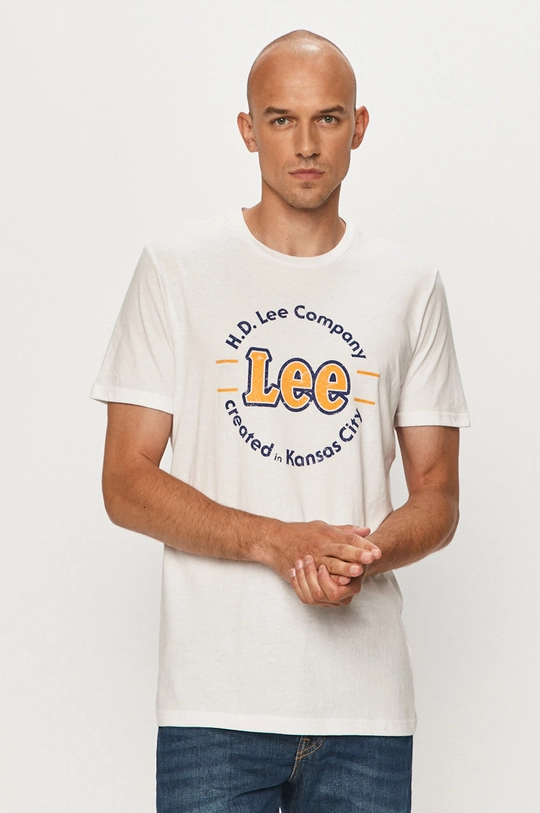 fehér Lee - T-shirt Férfi