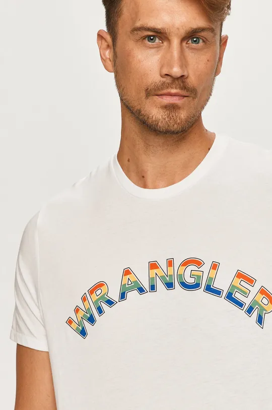 fehér Wrangler - T-shirt