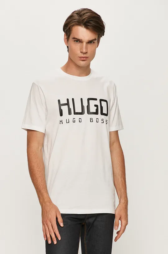 biały Hugo - T-shirt 50430758 Męski