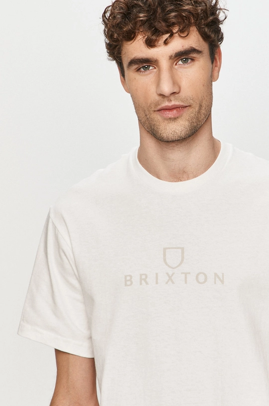 biały Brixton - T-shirt Męski