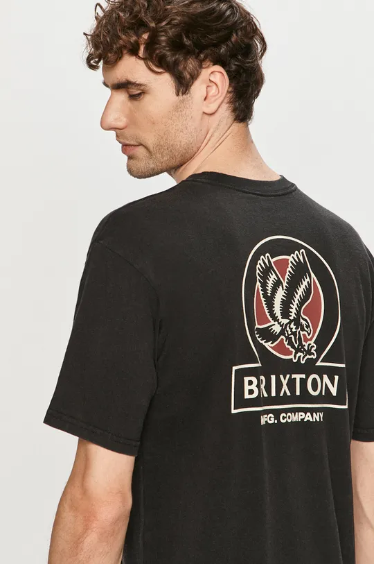 czarny Brixton - T-shirt Męski
