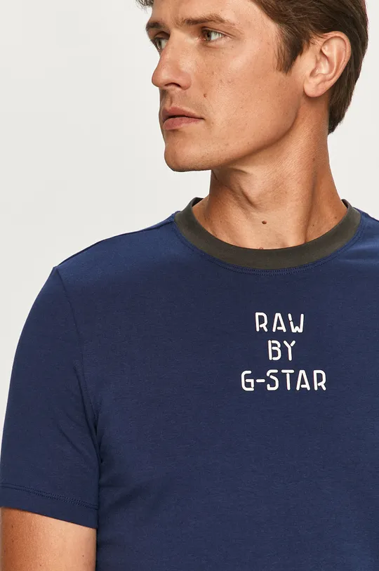 granatowy G-Star Raw - T-shirt D16418.B770.1305