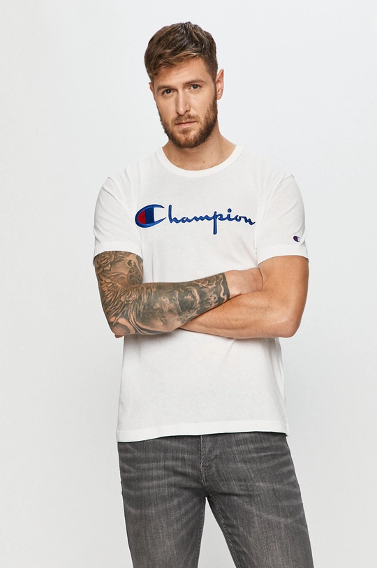 biały Champion - T-shirt 210972. Męski