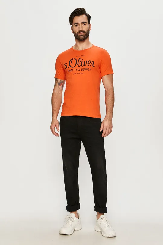 s. Oliver - T-shirt narancssárga