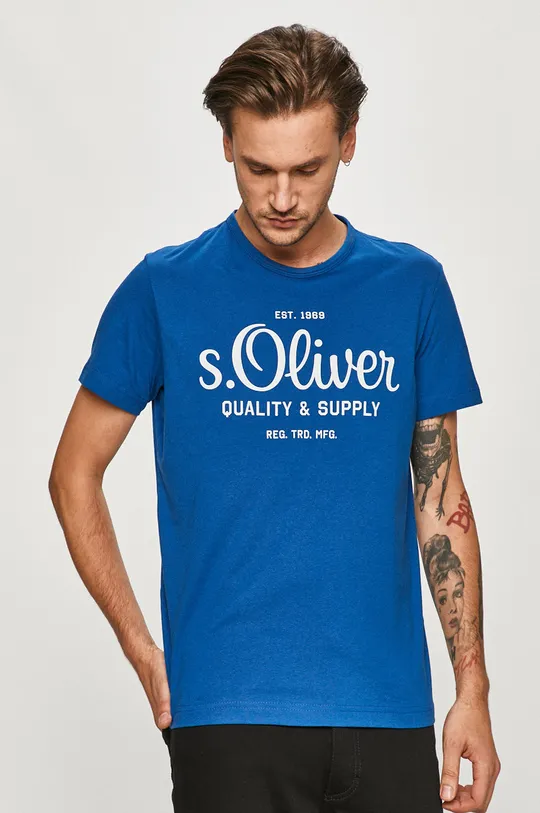 kék s. Oliver - T-shirt Férfi