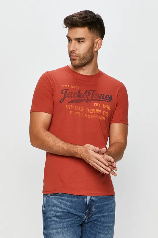 burgundia Premium by Jack&Jones - T-shirt Férfi