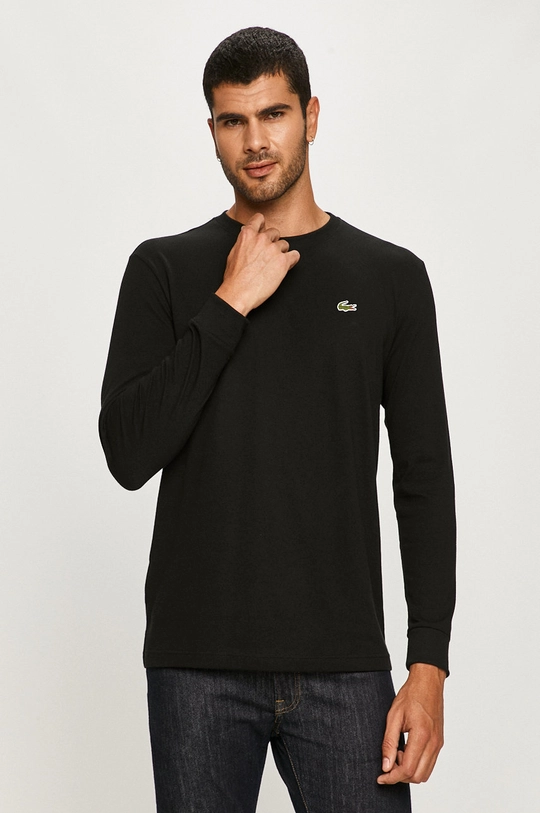 czarny Lacoste - Longsleeve TH0123 Męski