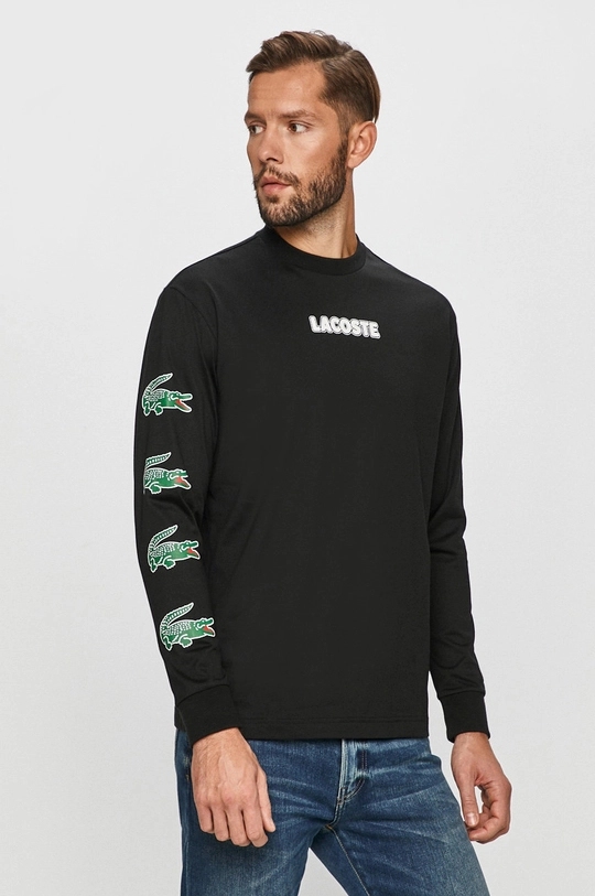 czarny Lacoste - Longsleeve TH1520 Męski