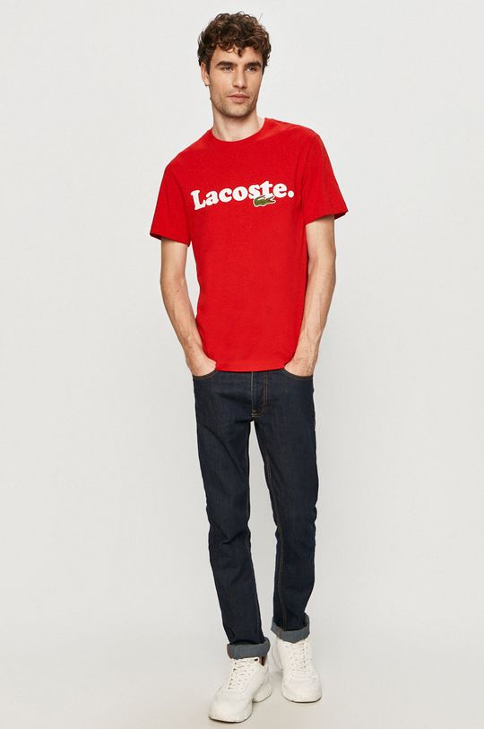 Lacoste - Tričko červená