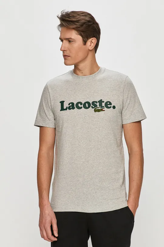 szary Lacoste - T-shirt TH1868 Męski