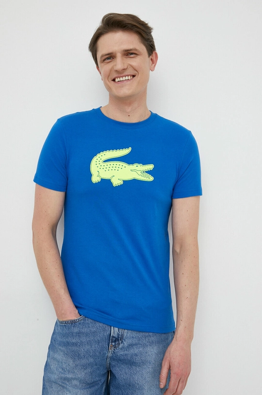 niebieski Lacoste t-shirt Męski