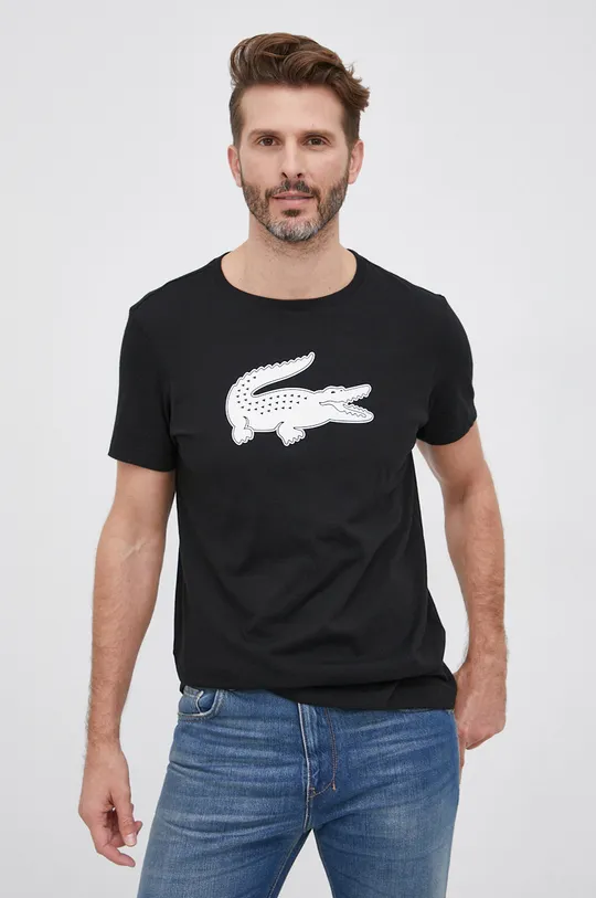 black Lacoste t-shirt