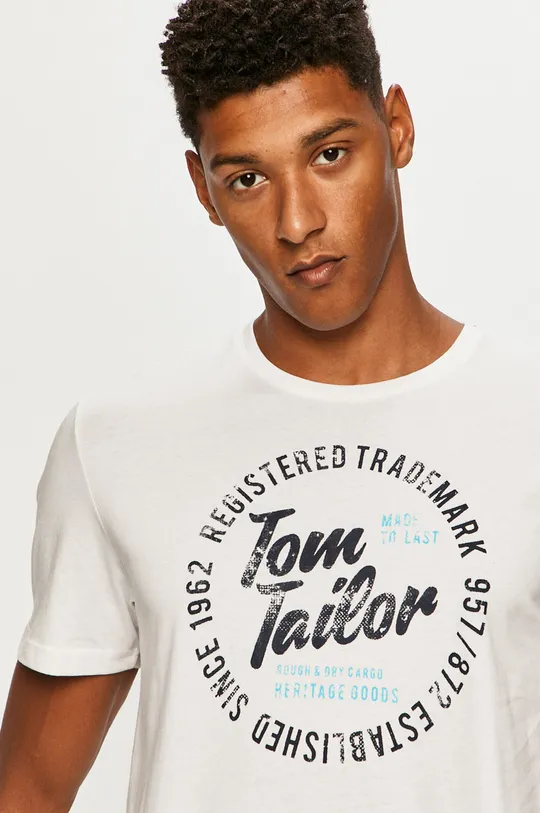 Tom Tailor Denim - Tričko biela