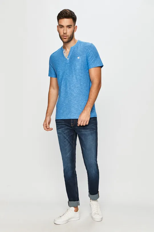 Tom Tailor Denim - Polo tričko modrá
