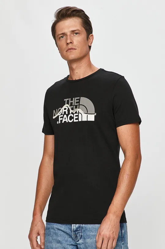 czarny The North Face - T-shirt Męski