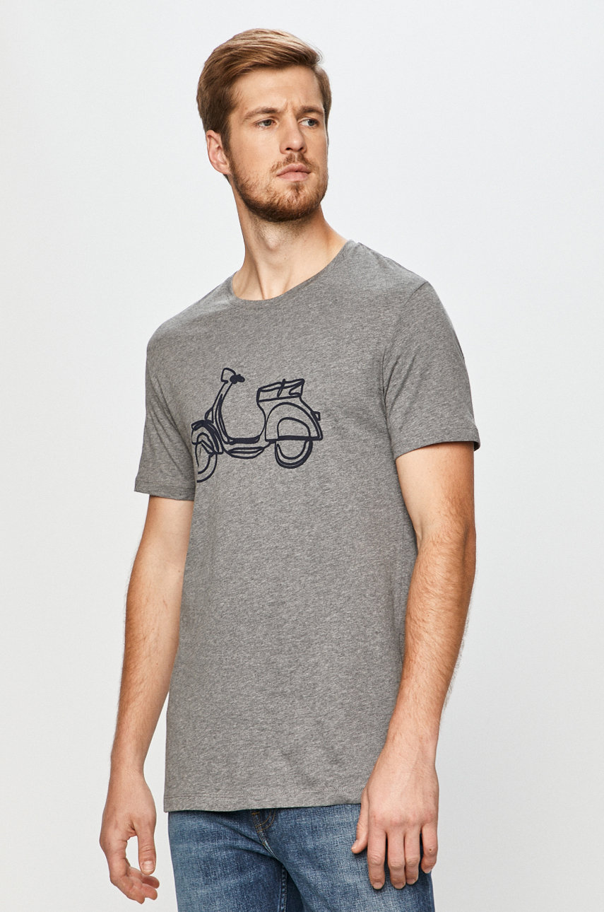 multicolor John Frank - T-shirt Męski