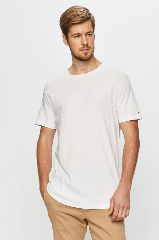 fehér John Frank - T-shirt Férfi